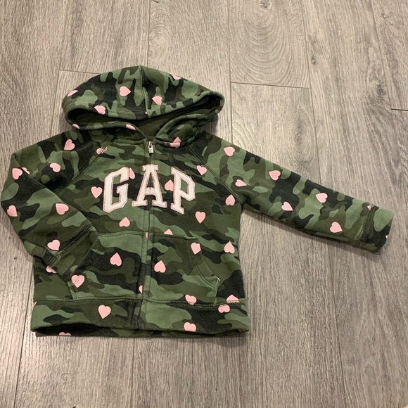 Gap Zip Up Hoodie sz 2 - Picture 1 of 2